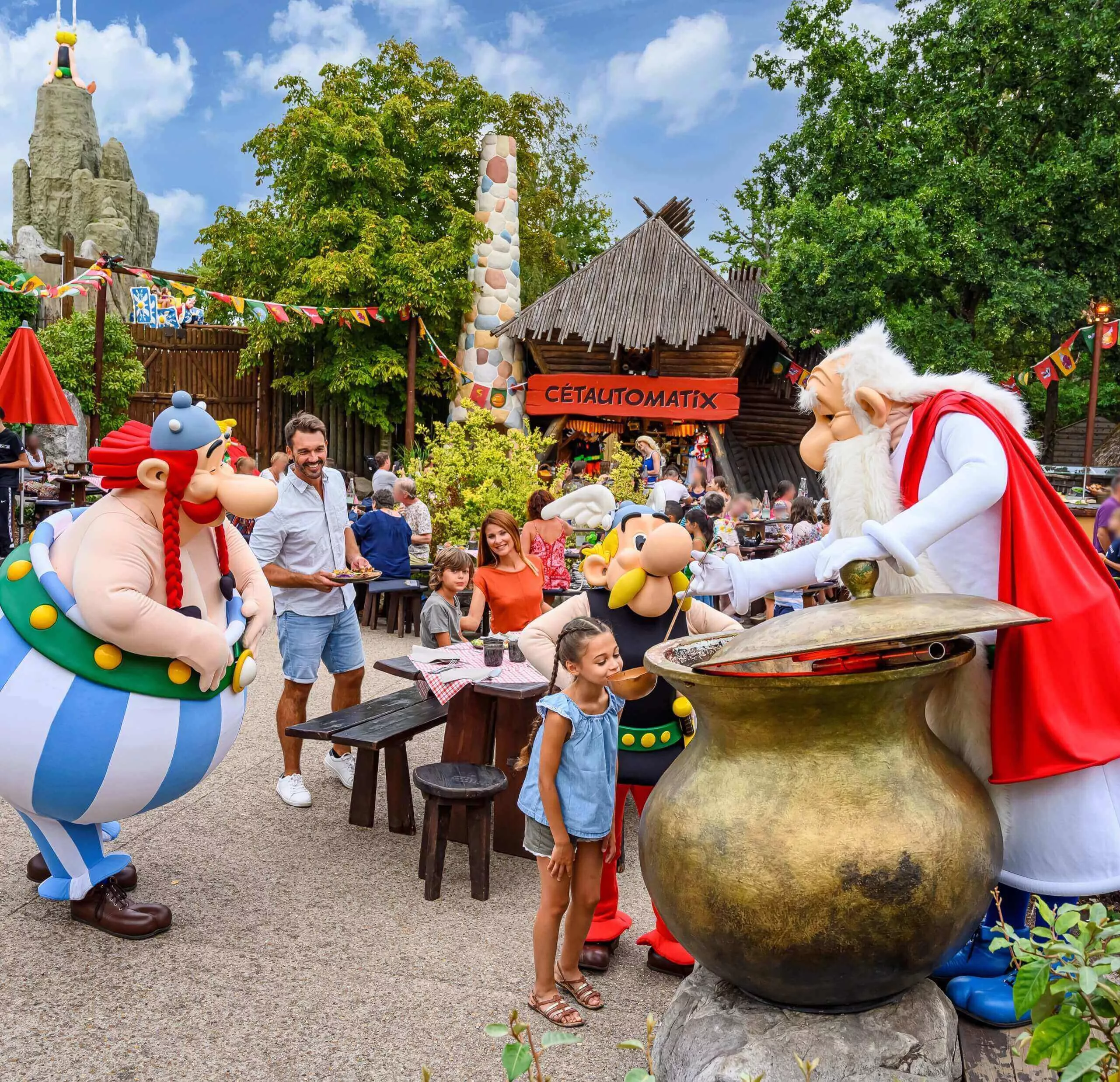 Les personnages du village gaulois – Parc Astérix